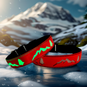 LED GLOW Dog collar , USB-C RECHARGING ,15 MODES LIGHTING RED