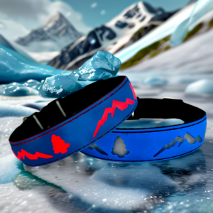 LED GLOW Dog collar , USB-C RECHARGING ,15 MODES LIGHTING BLUE