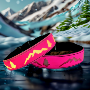 LED GLOW Dog collar , USB-C RECHARGING ,15 MODES LIGHTING PINK